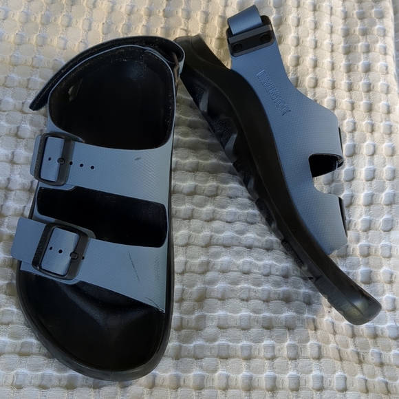 Birkenstock Mogami Terra Slingback Sandals Blue Size 9 Womens 40 EU Mens Sz 7 - Picture 1 of 9